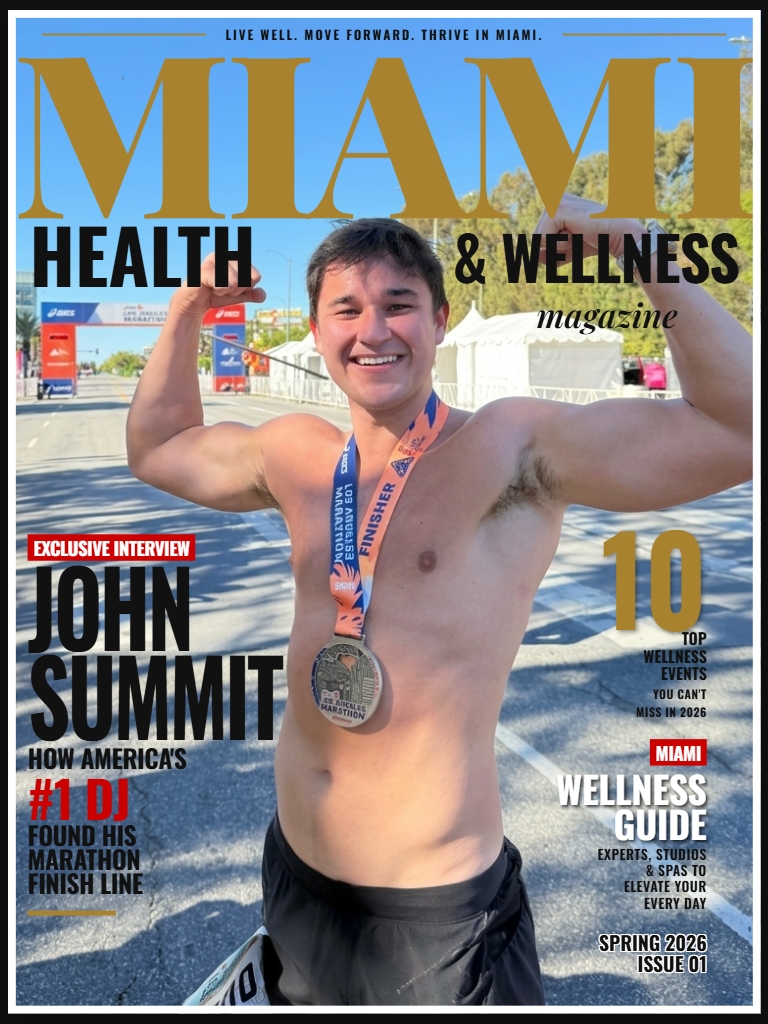 Miami Health & Wellness Magazine cover featuring John Summit
