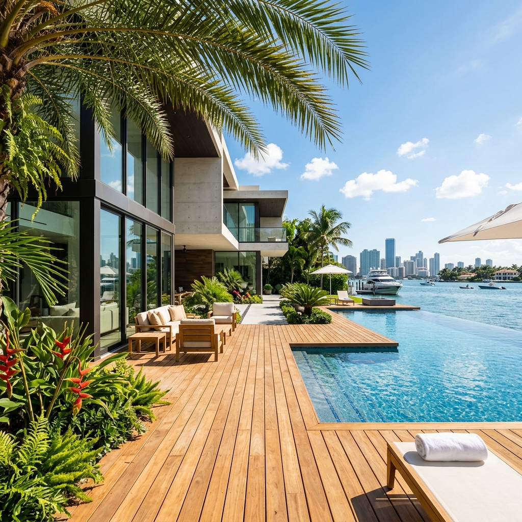Luxury waterfront Miami residence
